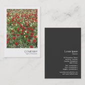 インスタントフォト085 – チューリップのベッド 名刺 (正面/裏面)