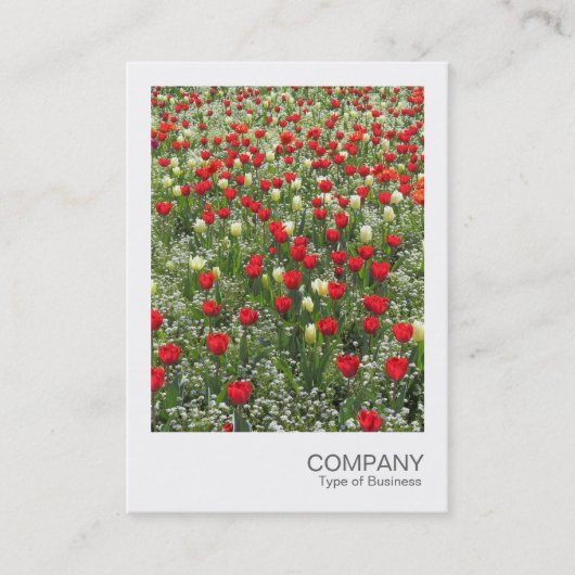 インスタントフォト085 – チューリップのベッド 名刺 (正面)
