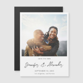 インスタントフォト2日付の保存 – 白V2マグネット