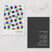 インスタントフォト – カラーハーフトーンパターン 名刺 (正面/裏面)