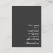 インスタントフォト – キ白熱［赤熱］光を放つーボード 名刺 (裏面)