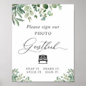 インスタントフォト ゲストブック サイン グリー ネオリーブ (正面)