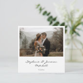 インスタントフォト&タイポグラフィ 招待状 (スタンド正面)