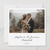 インスタントフォト&タイポグラフィ 招待状 (正面)