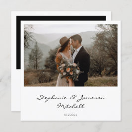 インスタントフォト&タイポグラフィ 招待状