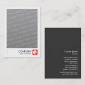 インスタントフォト – ロゴパネル – 赤 名刺 (正面/裏面)