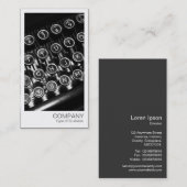 インスタントフォト – ヴィンテージタイプライター鍵 名刺 (正面/裏面)