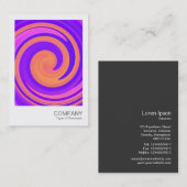 インスタントフォト – 抽象芸術旋回250816 - 01c 名刺 (正面/裏面)