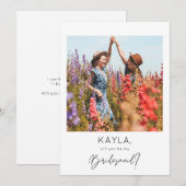 インスタントフォト 花嫁の介添えをお願いします 招待状 (正面/裏面)