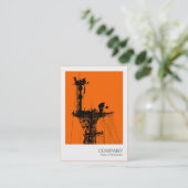 インスタントフォト – 軍艦無線マスト 名刺 (スタンド正面)