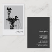 インスタントフォト – 軍艦無線マスト – Lt Gray 名刺 (正面/裏面)