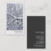 インスタントフォト – Snowy Branches 名刺 (正面/裏面)
