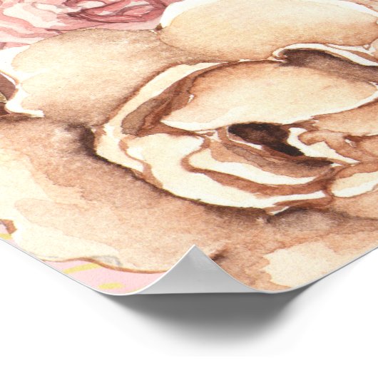 インスタントフローラAqiqah Aqeqahウェルカムポスターサイン ポスター (角)