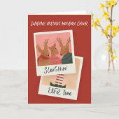 インスタントホリデー応援Elfie Greeting Cardの送信 カード (黄色い花)