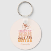 インスタントママがコーヒーを追加 キーホルダー (裏面)