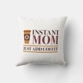 インスタントママがコーヒーを追加 クッション (裏面)