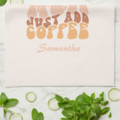 インスタントママ：コーヒーの追加 キッチンタオル (折り畳み)