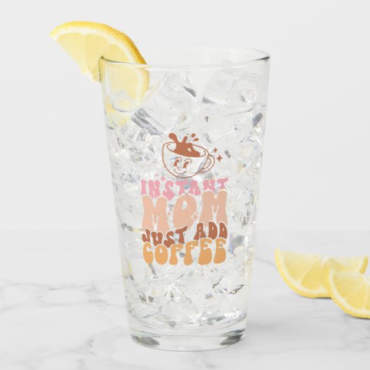 インスタントママ：コーヒーの追加 タンブラーグラス (アイス正面)