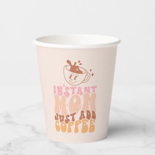 インスタントママ：コーヒーの追加 紙コップ (正面)