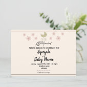 インスタントモダンキュートガールアクエカ招待状カード 招待状 (スタンド正面)