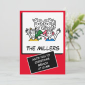 インスタントモダンフォトクリスマスブランチ 招待状 (スタンド正面)