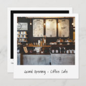 インスタントユニークフォトレストランストア開店 招待状 (正面/裏面)