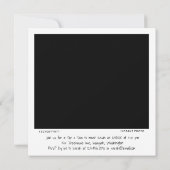 インスタントユニークフォト男女兼用のSIPと表示 招待状 (裏面)