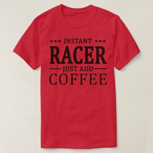 インスタントレーサーコーヒーファン Tシャツ (デザイン正面)