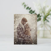 インスタントヴィンテージフォトクリスマスポストカードの作成 シーズンポストカード (スタンド正面)