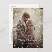 インスタントヴィンテージフォトクリスマスポストカードの作成 シーズンポストカード (正面/裏面)