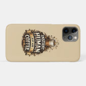 インスタント人間、コーヒーを加えるだけ - 笑顔のコーヒー愛好家 Case-Mate iPhoneケース (裏面(横))