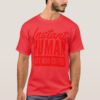 インスタント人間 コーヒーを注ぐだけで完成 ビンテージ Tシャツ