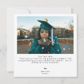 インスタント写真とタイポグラフィサンキューカード- 2枚 招待状 (裏面)