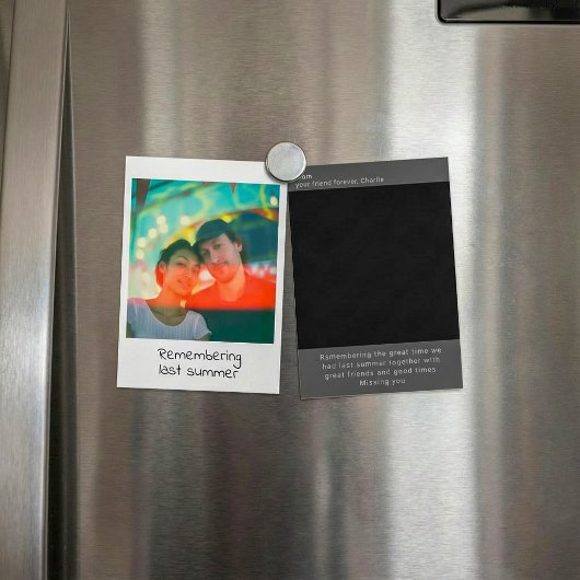 インスタント写真のレトロな思い出の記念品 ポストカード