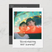 インスタント写真のレトロな思い出の記念品 ポストカード (正面/裏面)