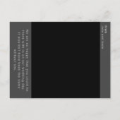 インスタント写真レトロウェディングメモリー ポストカード (裏面)