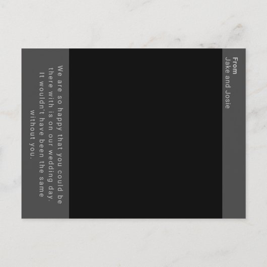 インスタント写真レトロウェディングメモリー ポストカード (裏面)