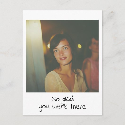 インスタント写真レトロウェディングメモリー ポストカード (正面)