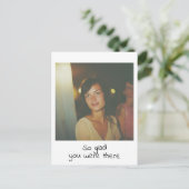 インスタント写真レトロウェディングメモリー ポストカード (スタンド正面)