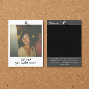 インスタント写真レトロ結婚の記憶の記憶 ポストカード