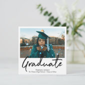 インスタント写真卒業おめでとう宣言 招待状 (スタンド正面)