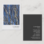 インスタント写真05 -樺の木の枝 名刺 (正面/裏面)