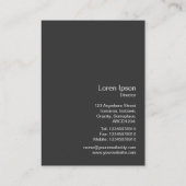 インスタント写真05 -樺の木の枝 名刺 (裏面)