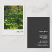 インスタント写真073 – 森の春 名刺 (正面/裏面)