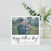 インスタント写真 ハッピー ファザーズ デー カード (スタンド正面)