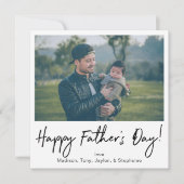 インスタント写真 ハッピー ファザーズ デー カード (正面)