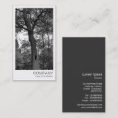 インスタント写真 – ミステリアスな木 名刺 (正面/裏面)