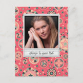 インスタント写真 – 模様付きフォトフレーム ポストカード (正面)