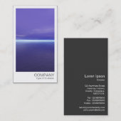 インスタント写真 – 紫の海と空 名刺 (正面/裏面)