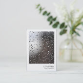 インスタント写真 – 雨が窓に 名刺 (スタンド正面)